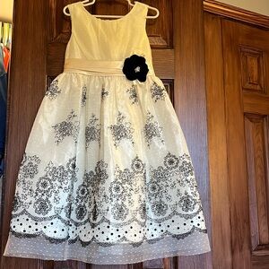 Cream and Black dress